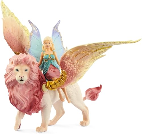 schleich 70714 BAYALA Elfe auf geflügeltem Löwen mit beweglichen Teilen, abnehmbare Elfen-Figur, Spielzeug für Kinder ab 5 Jahren schleich 70714 BAYALA Elfe auf geflügeltem Löwen mit beweglichen Teilen, abnehmbare Elfen-Figur, Spielzeug für Kinder ab 5 Jahren von SCHLEICH