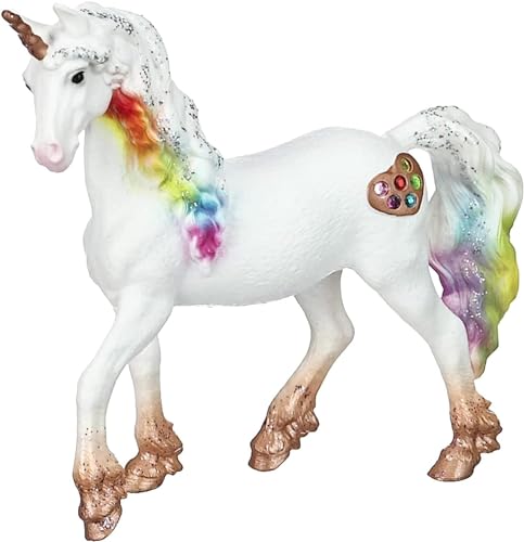 schleich BAYALA | Regenbogeneinhorn Stute 70726 | detailgetreue, fantastische Figuren | tolles Geschenk für Mädchen und Jungen | wunderschöne Sammelfiguren | Spielfigur ab 5 Jahren | 13 x 3 x 11 cm von SCHLEICH