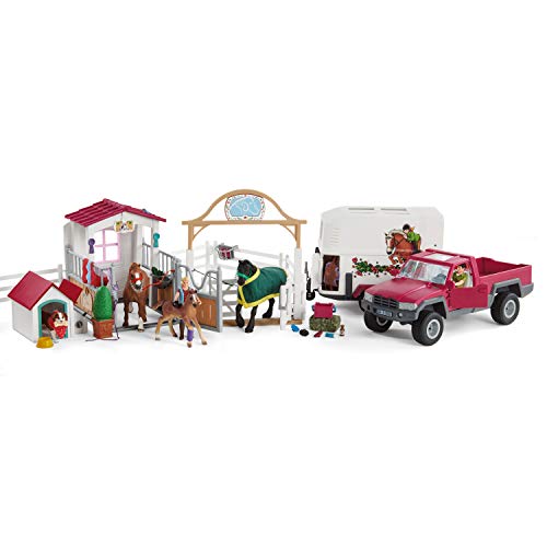 schleich 72148 Ausflug zur Pferdekoppel, für Kinder ab 5 Jahren, Horse Club - Spielset von SCHLEICH