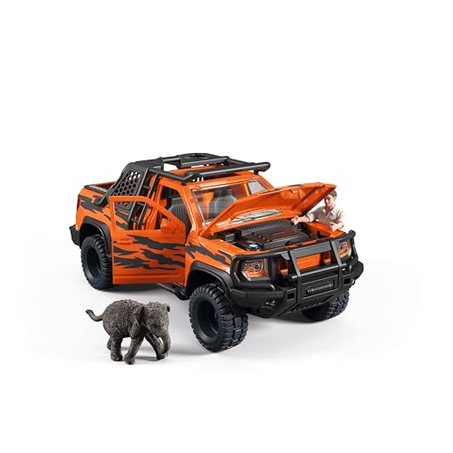 schleich WILD LIFE | Abenteuerfahrzeug im Dschungel 42720 | Set mit Geländewagen, Ranger, Elefant & Zubehör | Zoo-Spielzeug & Spielfiguren für Kinder ab 3 Jahren | 37-teiliges schleich Set schleich WILD LIFE | Abenteuerfahrzeug im Dschungel 42720 | Set mit Geländewagen, Ranger, Elefant & Zubehör | Zoo-Spielzeug & Spielfiguren für Kinder ab 3 Jahren | 37-teiliges schleich Set von SCHLEICH