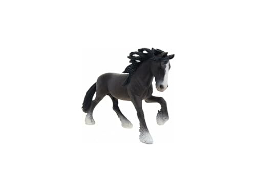SCHLEICH Farm World | Shire Hengst 13734 Bauernhof Spielfigur | detailgetreue Tierfiguren | tolles Geschenk für Jungen und Mädchen | Bauernhof Spielzeug ab 3 Jahre | 17 x 4 x 12 cm von SCHLEICH