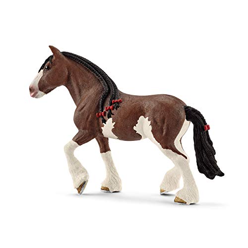 schleich 13809 Clydesdale Stute, ab 3 Jahren, FARM WORLD - Spielfigur, 5 x 16 x 12 cm von SCHLEICH