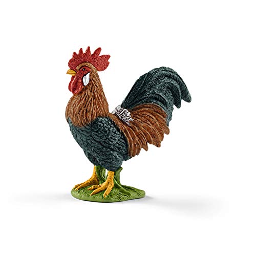 schleich 13825 Hahn, ab 3 Jahren, FARM WORLD - Spielfigur, 3 x 6 x 6 cm von SCHLEICH