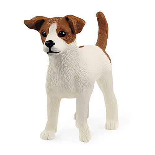 schleich 13916 Jack Russell Terrier, ab 3 Jahren, FARM WORLD - Spielfigur, 5 x 2 x 4 cm, Weiß von SCHLEICH