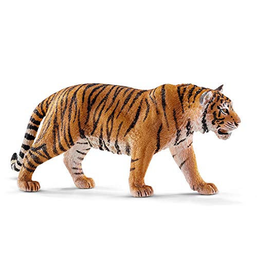 schleich 14729 Tiger, für Kinder ab 3+ Jahren, WILD LIFE - Spielfigur von SCHLEICH