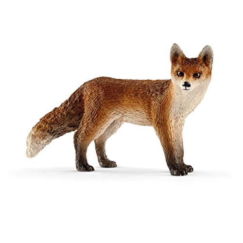 schleich 14782 Fuchs, ab 3 Jahren, WILD LIFE - Spielfigur, 3 x 8 x 5 cm, Mehrfarbig/Meereswellen (Ocean Tides) von SCHLEICH