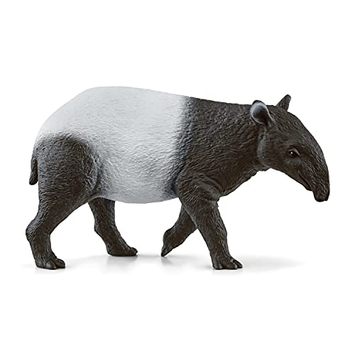 schleich WILD LIFE | Tapir 14850 | detailgetreue Tierfiguren | Zoo Spielzeug | tolles Geschenk für Jungen und Mädchen | Deko für Geburtstag | Spielfigur ab 3 Jahren | 7 x 4 x 2 cm von SCHLEICH
