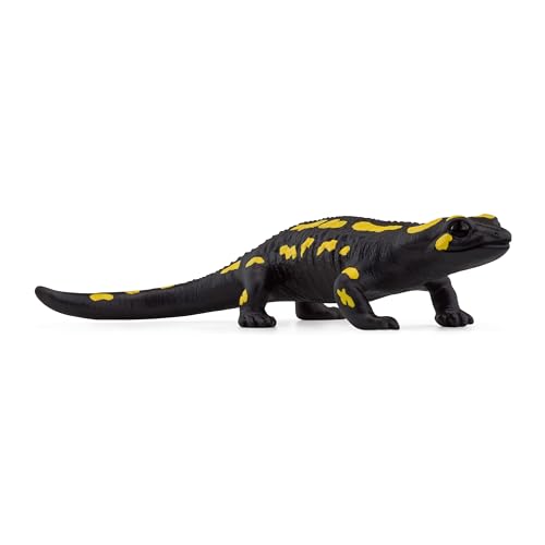 schleich 14870 Feuersalamander, ab 3 Jahren, WILD LIFE - Spielfigur, 7 x 10 x 3 cm, Schwarz von SCHLEICH