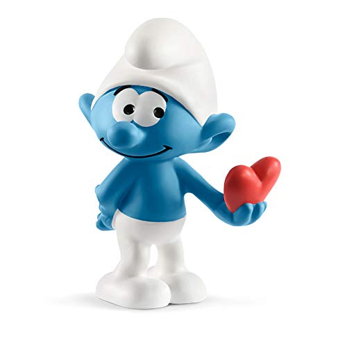 schleich 20817 Schlumpf mit Herz, für Kinder ab 3+ Jahren, The Smurfs - Spielfigur von SCHLEICH