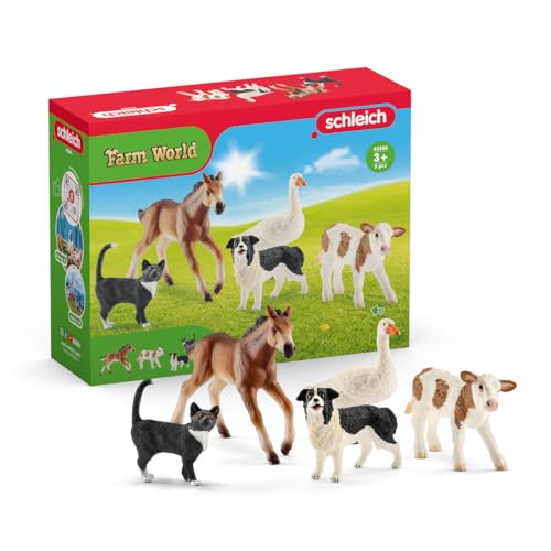 schleich 42386 FARM WORLD Tier-Mix, ab 3 Jahren, FARM WORLD - Spielfigur, 10 x 15 x 20 cm von SCHLEICH
