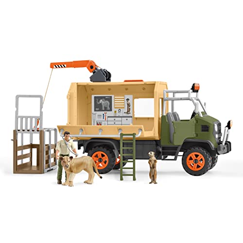 schleich 42475 Großer Truck Tierrettung, für Kinder ab 3 Jahren, Wild Life - Spielset von SCHLEICH