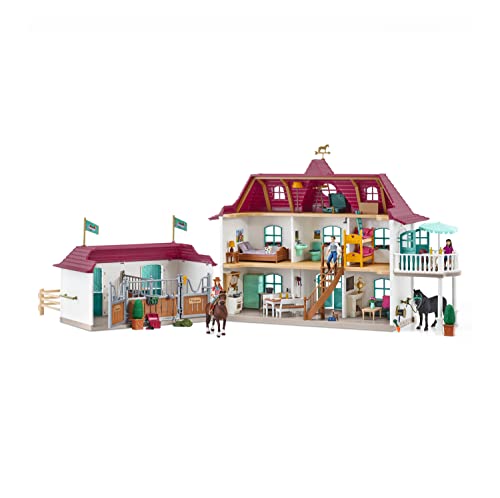 schleich 42551 Horse Club Lakeside Pferdehof, ab 5 Jahren, HORSE CLUB - Spielset, 108 Teile von SCHLEICH