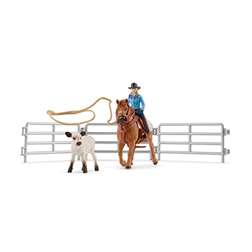 schleich 42577 Team Roping mit Cowgirl, für Kinder ab 3+ Jahren, FARM WORLD - Spielset schleich 42577 Team Roping mit Cowgirl, für Kinder ab 3+ Jahren, FARM WORLD - Spielset von SCHLEICH