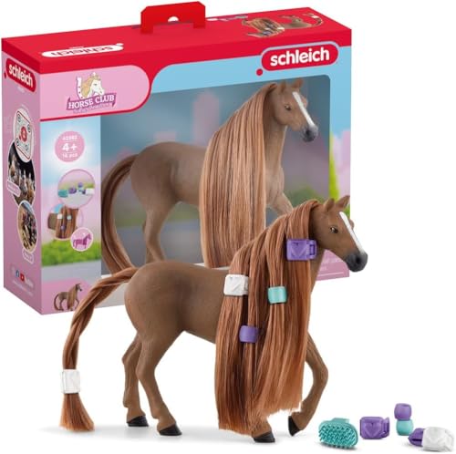 schleich HORSE CLUB Sofia's Beauties 42582 Englisch Vollblut Stute Spielset - Realistisches Pferdespielzeugset mit Pferd mit Mähne & Zubehör für Fantasievolles Spiel Pferde Spielzeug ab 5 schleich HORSE CLUB Sofia's Beauties 42582 Englisch Vollblut Stute Spielset - Realistisches Pferdespielzeugset mit Pferd mit Mähne & Zubehör für Fantasievolles Spiel Pferde Spielzeug ab 5 von SCHLEICH