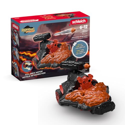 schleich 42663 Lava Düsenjet Fahrzeug mit Mini Creature, ab 7 Jahren, ELDRADOR CREATURES - Spielset, 15 Teile schleich 42663 Lava Düsenjet Fahrzeug mit Mini Creature, ab 7 Jahren, ELDRADOR CREATURES - Spielset, 15 Teile von SCHLEICH