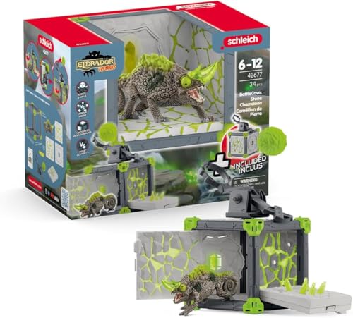 schleich 42677 BattleCave Steinchamäleons, ab 7 Jahren, ELDRADOR CREATURES - Spielset, 34 Teile schleich 42677 BattleCave Steinchamäleons, ab 7 Jahren, ELDRADOR CREATURES - Spielset, 34 Teile von SCHLEICH