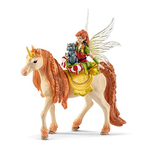schleich BAYALA | Marween mit Glitzer-Einhorn 70567 | mit Waschbär | detailgetreue Figuren | tolles Geschenk für Mädchen und Jungen | schöne Sammelfiguren | Spielfigur ab 5 Jahren | Set aus 3 Teilen von SCHLEICH