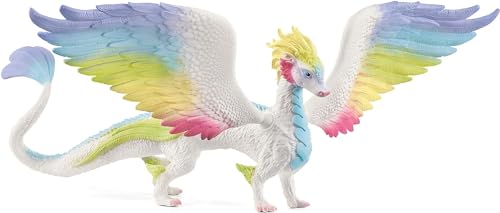 schleich 70728 BAYALA Regenbogendrache, farbenfrohe Drachen Figur mit 30,2 cm Flügelspannweite und beweglichen Teilen, Spielzeug für Kinder ab 5 Jahren von SCHLEICH