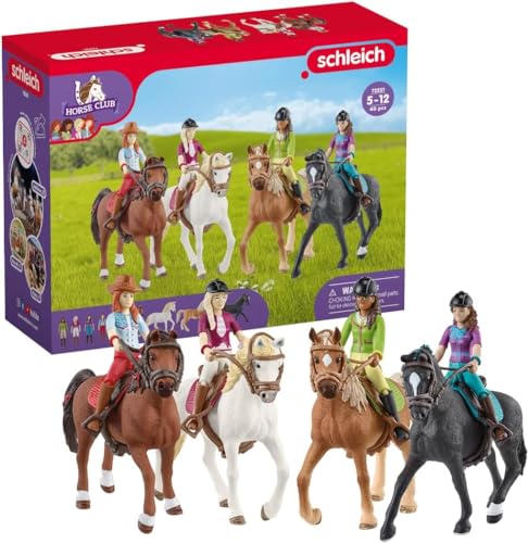 schleich 72221 HORSE CLUB Ausritt, ab 5 Jahren, HORSE CLUB - Spielset, 40 Teile, exklusiv bei Amazon, Toy von SCHLEICH