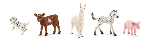 schleich "Baby-Tierset" bestehend aus Knabstrupper Fohlen, Texas Longhorn Kalb, Lama, Dalmatiner Welpe und Ferkel schleich "Baby-Tierset" bestehend aus Knabstrupper Fohlen, Texas Longhorn Kalb, Lama, Dalmatiner Welpe und Ferkel von SCHLEICH