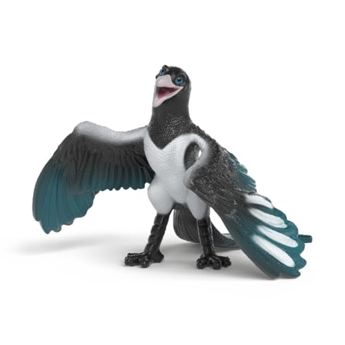 schleich DIE Schule DER MAGISCHEN Tiere | Pinkie 14956 | Tierfigur Elster aus dem Film | detailgetreue Sammelfiguren | tolles Geschenk für Kinder & Sammler | Spielfigur ab 3 Jahren | 8 x 9 cm von SCHLEICH