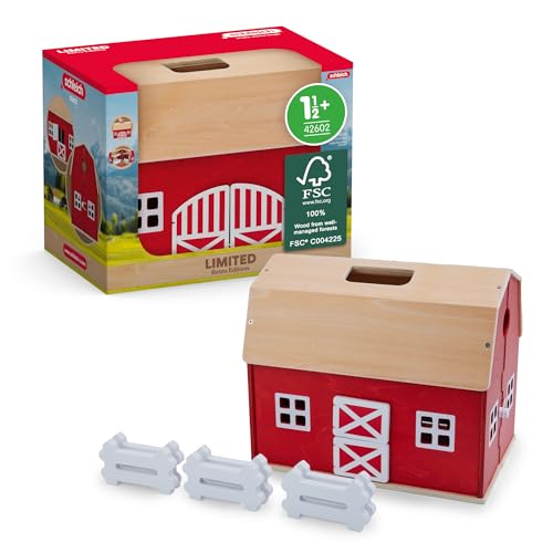 schleich FARM WORLD | Großer Bauernhof aus Holz 42602 | Set inkl. Haus, 6x Zaun & Zubehör | Farm aufklappbar | Geschenkidee für Jungen und Mädchen | Bauernhof Spielzeug ab 1,5 Jahre | Set aus 7 Teilen schleich FARM WORLD | Großer Bauernhof aus Holz 42602 | Set inkl. Haus, 6x Zaun & Zubehör | Farm aufklappbar | Geschenkidee für Jungen und Mädchen | Bauernhof Spielzeug ab 1,5 Jahre | Set aus 7 Teilen von SCHLEICH