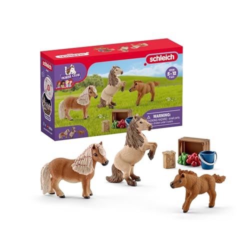 schleich HORSE CLUB | Mini Shetty Familie 41432 | 3 Pony Figuren mit Pferde Zubehör | tolles Geschenk für Mädchen und Jungen | Spielzeug für Kinder ab 5 Jahren | Set aus 9 Teilen | exklusiv bei Amazon schleich HORSE CLUB | Mini Shetty Familie 41432 | 3 Pony Figuren mit Pferde Zubehör | tolles Geschenk für Mädchen und Jungen | Spielzeug für Kinder ab 5 Jahren | Set aus 9 Teilen | exklusiv bei Amazon von SCHLEICH