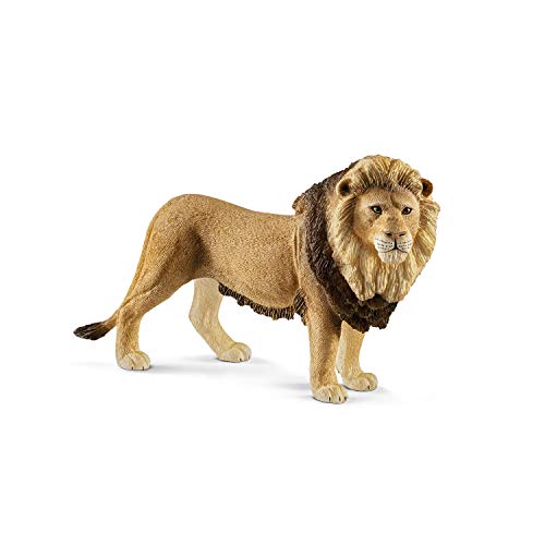 schleich WILD LIFE 14812 Realistische Löwen Figur König des Dschungels - Authentischer Wilder Afrikanischer Löwe - Tiere Spielzeug - Tiere Figuren Sets für Fantasievolles Spiel ab 3 Jahren von SCHLEICH