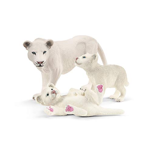 SCHLEICH WILD Life | Löwenmutter mit Babys 42505 | detailgetreue Tierfiguren | Zoo Spielzeug Jungen und Mädchen | Deko für Geburtstag | Spielfigur ab 3 Jahre | Set aus 3 Teilen von SCHLEICH