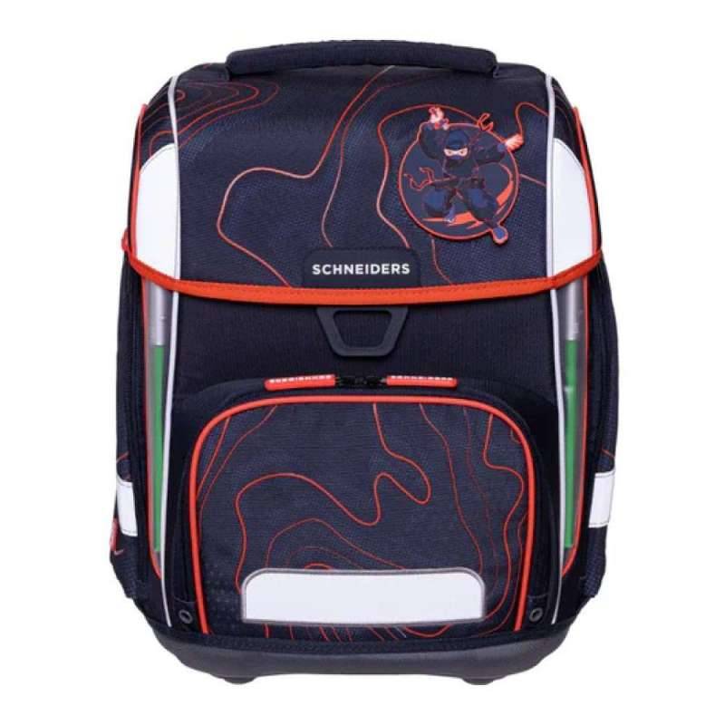 SCHNEIDERS Schulranzen 9 tlg Set ERGOLITE für Jungen, Schneiders Designs Ninja Revenge von SCHNEIDERS