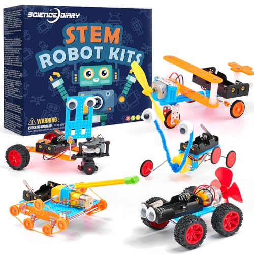 SCIENCE DIARY STEM Roboter Bausatz für Kinder - Technik-Experimente mit Motor & Werkzeug, Lernspielzeug zum Bauen & Forschen, Jungen & Mädchen zu Geburtstag & Weihnachten SCIENCE DIARY STEM Roboter Bausatz für Kinder - Technik-Experimente mit Motor & Werkzeug, Lernspielzeug zum Bauen & Forschen, Jungen & Mädchen zu Geburtstag & Weihnachten von SCIENCE DIARY