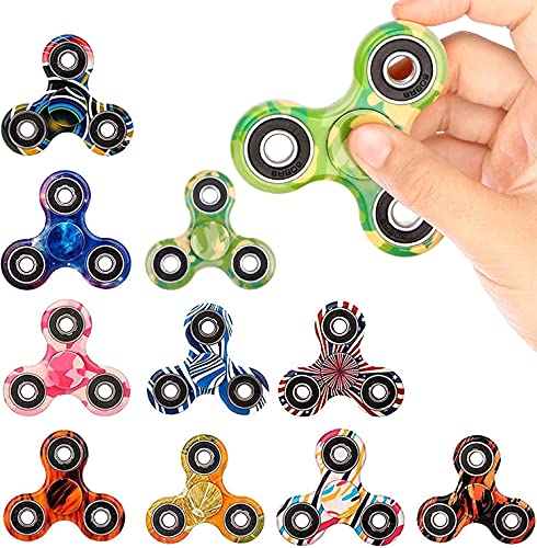 SCIONE 24er Pack Fidget Spinner - ADHD Stress Relief & Angstabbau Spielzeug - Fidget Spinner für Kinder & Erwachsene - Fidget Toys mit Kugellager für Konzentration (Bunte Finger Spinner) von SCIONE