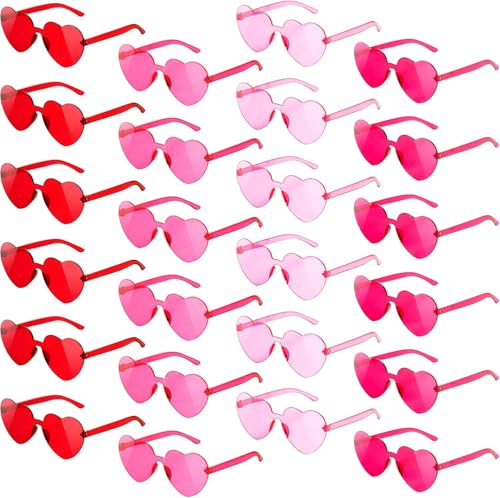 SCIONE 24er Partybrillen Herz Sonnenbrille für Kinder Partybrille Festival Brille für Geburtstag, Strand, Pool, Geschenke, Partyzubehör SCIONE 24er Partybrillen Herz Sonnenbrille für Kinder Partybrille Festival Brille für Geburtstag, Strand, Pool, Geschenke, Partyzubehör von SCIONE