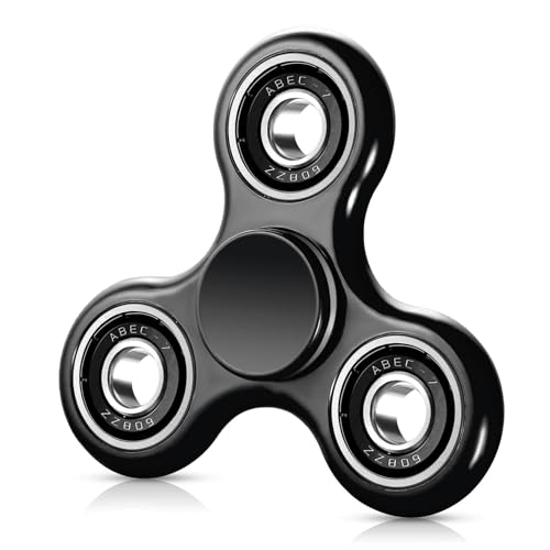 SCIONE Fidget Spinner Sensory Hand Fidget Spielzeug,Angst Stress Relief Party Bag Fillers für Kinder Erwachsene Goodie Bag Stuffers (Schwarz) von SCIONE