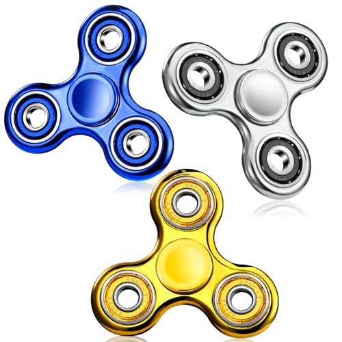 SCIONE 3Stück Fidget Spinner Sensorisches Hand Zappelspielzeug, Angst Stress Relief Geburtstag Geschenke für Kinder Erwachsene Jungen Mädchen von SCIONE