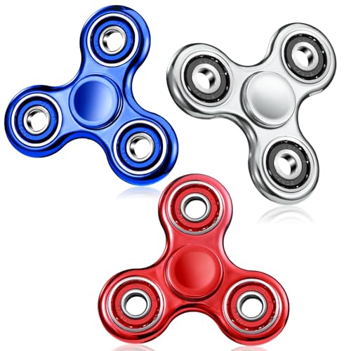 SCIONE 3Stück Fidget Spinner Sensorisches Hand Zappelspielzeug, Angst Stress Relief Geburtstag Geschenke für Kinder Erwachsene Mädchen Jungen von SCIONE