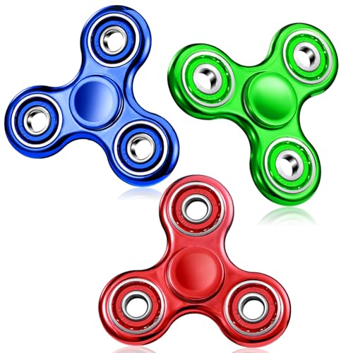 SCIONE 3Stück Fidget Spinner Sensorisches Hand Zappelspielzeug, Angst Stress Relief Geburtstag Geschenke für Kinder Erwachsene Jungen Mädchen von SCIONE