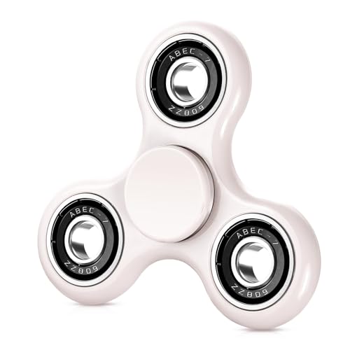 SCIONE Fidget Spinner Sensory Hand Fidget Spielzeug,Angst Stress Relief Party Geschenke für Kinder und Erwachsene Goodie Bag Stuffers(Weiß) von SCIONE