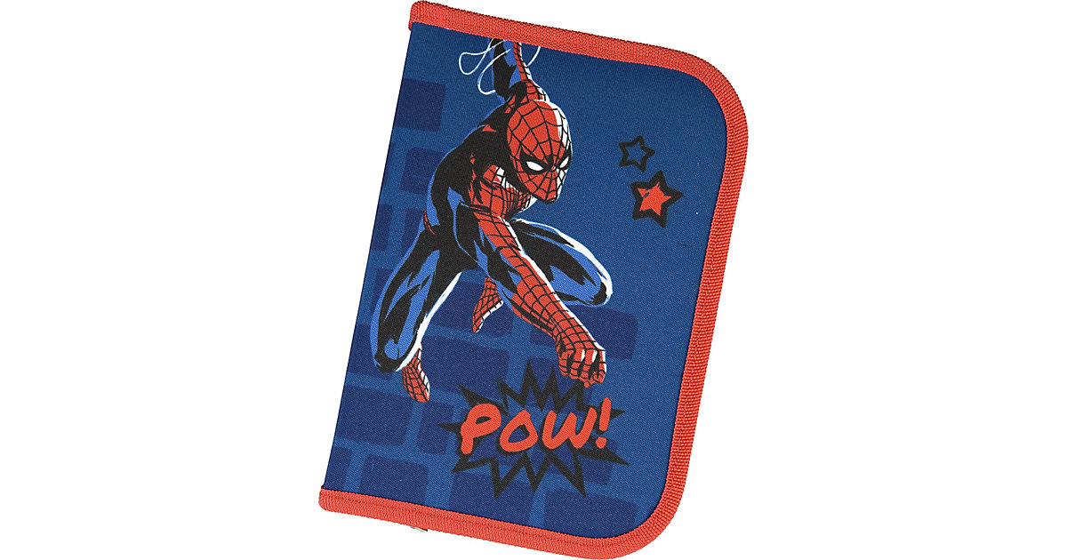 Federmäppchen Spider-Man, befüllt, 23-tlg. blau von SCOOLI