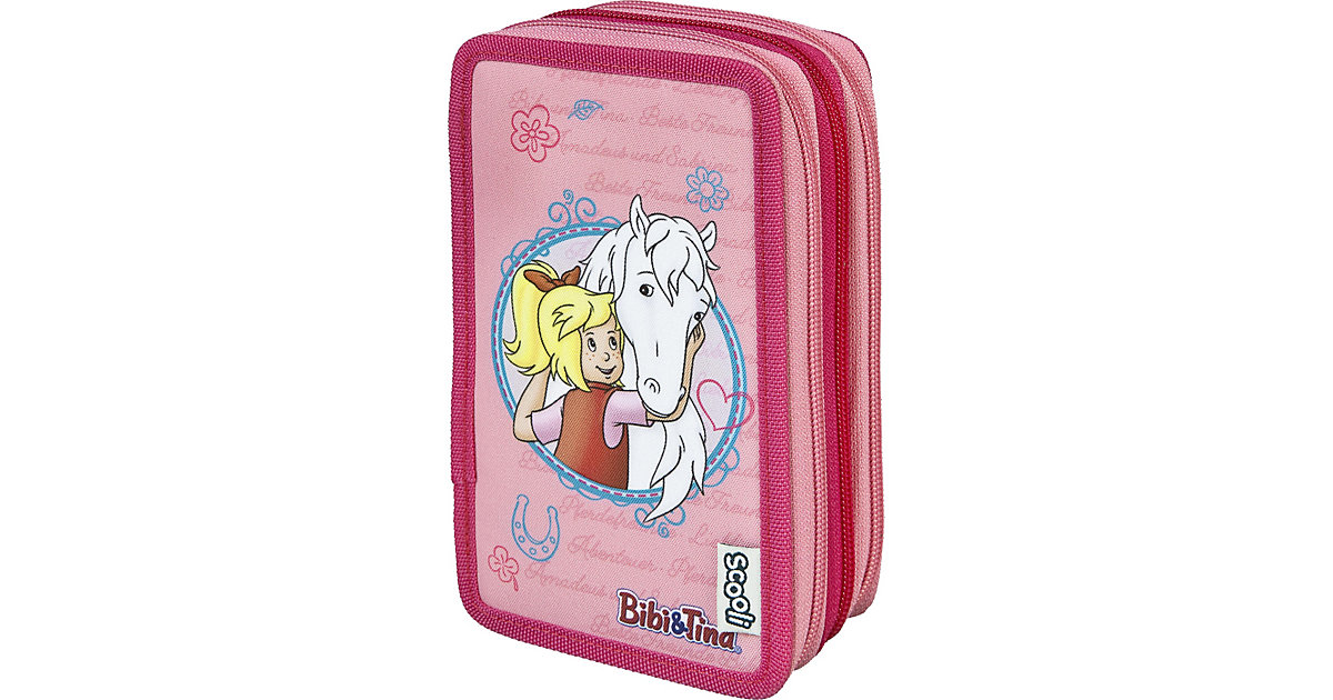 Triple-Federmäppchen Bibi & Tina, befüllt, 30-tlg. rosa Triple-Federmäppchen Bibi & Tina, befüllt, 30-tlg. rosa von SCOOLI