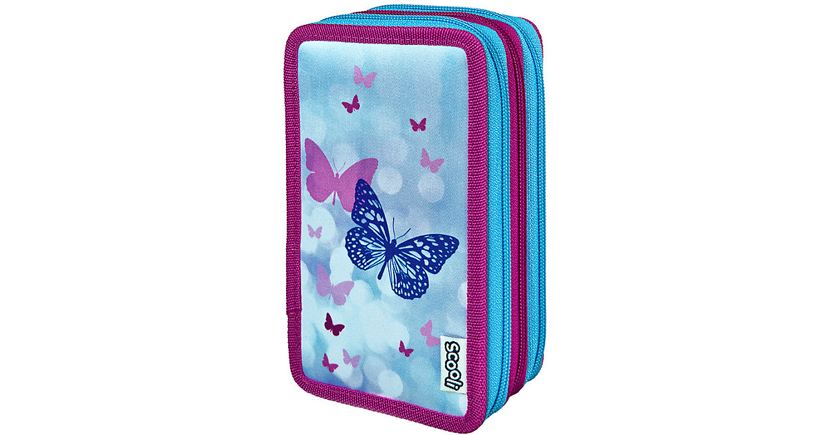 Triple-Federmäppchen Fly & Sparkle, befüllt, 30-tlg. blau/lila Triple-Federmäppchen Fly & Sparkle, befüllt, 30-tlg. blau/lila von UNDERCOVER