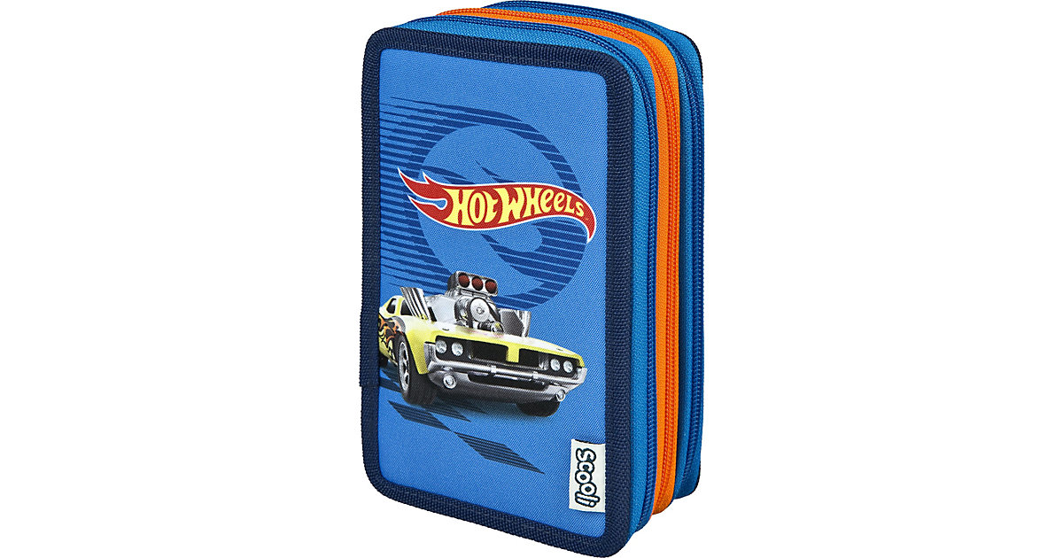 Triple-Federmäppchen Hot Wheels, befüllt, 30-tlg. blau Modell 1 Triple-Federmäppchen Hot Wheels, befüllt, 30-tlg. blau Modell 1 von SCOOLI