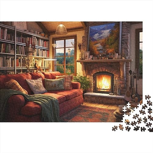 Cosy Room Puzzle Herausforderungsspielzeug Cosy Chalets Puzzle Für Erwachsene Und in Bewährter Qualität Moderne Wohnkultur Einzigartiges Geschenk 500pcs (52x38cm) von SCOOVY