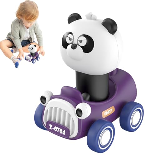 SCOOVY Spielzeugautos zum Aufziehen,Cartoon-Tier-Mini-Spielzeugfahrzeuge | Lustiges, süßes, lebendiges, interaktives Push & Go-Autospielzeug für Weihnachten, Geburtstag, Sommerstrand von SCOOVY