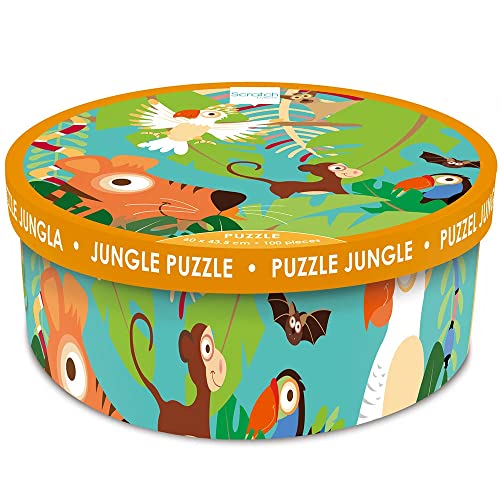 SCRATCH 276181120 Puzzle für Kinder ab 5 Jahren, Motiv Dschungel, 100 Teile von Scratch Europe
