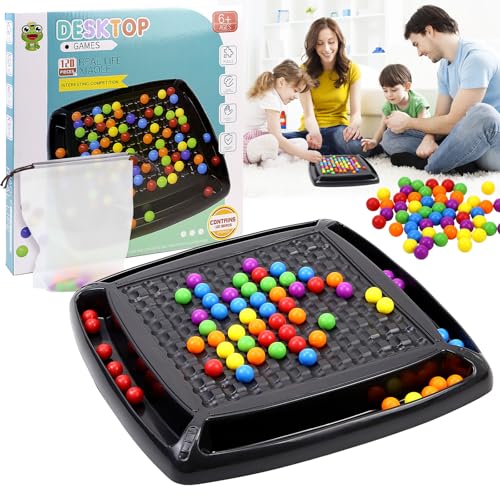 120 Stück Intellektuelles Schachbrett Doppelduell, Elimination Brettspiel, Rainbow Ball Brettspiel, Tabletop Familienspiele Partyspiele für Erwachsene Kinder 120 Stück Intellektuelles Schachbrett Doppelduell, Elimination Brettspiel, Rainbow Ball Brettspiel, Tabletop Familienspiele Partyspiele für Erwachsene Kinder von SCROLIEY
