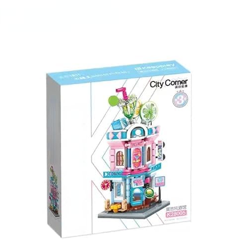 SCTCACR Keeppley Blocks Kinder Gebäude Spielzeug Mädchen Puzzle Stadt Straße Ecke Home Decor Geschenk K22001 K22002 K22003 K22004 K22005 (with original Box,K28005) von SCTCACR