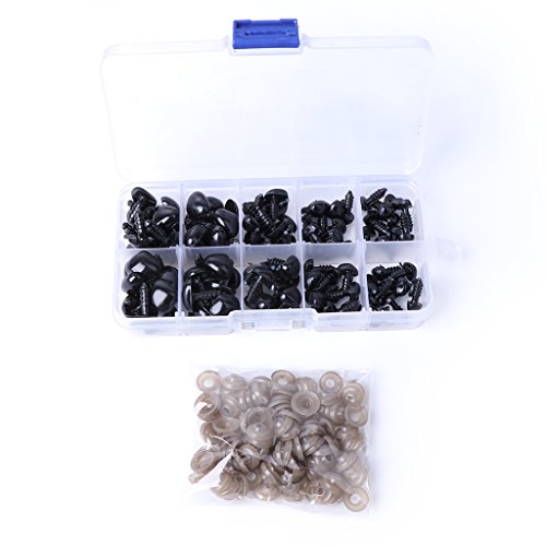 SCUDGOOD 100 Stück Kunststoff Sicherheit Für Die Nase Für Plüschtiere Kuscheltiere Maki Spielzeug SCUDGOOD 100 Stück Kunststoff Sicherheit Für Die Nase Für Plüschtiere Kuscheltiere Maki Spielzeug von SCUDGOOD