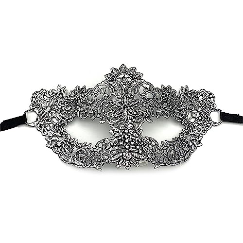 SCUDGOOD Halloween Prinzessin Für Erwachsene Make Up Kugelspitze Vergoldetes Party Halbgesicht Und Lustige Augen Mädchen Jungen Unisex Spitze Augenspaß Vintage Maskerade Masken Für Frauen Männer von SCUDGOOD