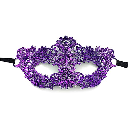 SCUDGOOD Halloween Prinzessin Für Erwachsene Make Up Kugelspitze Vergoldetes Party Halbgesicht Und Lustige Augen Mädchen Jungen Unisex Spitze Augenspaß Vintage Maskerade Masken Für Frauen Männer von SCUDGOOD